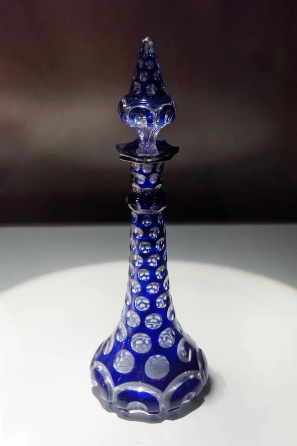 Blue decanter